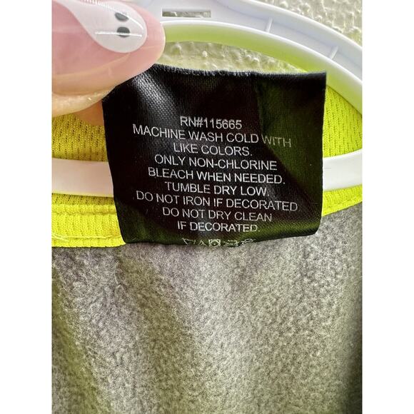 DC Comics Batman Mens Pullover Size Medium Gray Quarter Zip Logo Long Sleeve - Picture 8 of 14